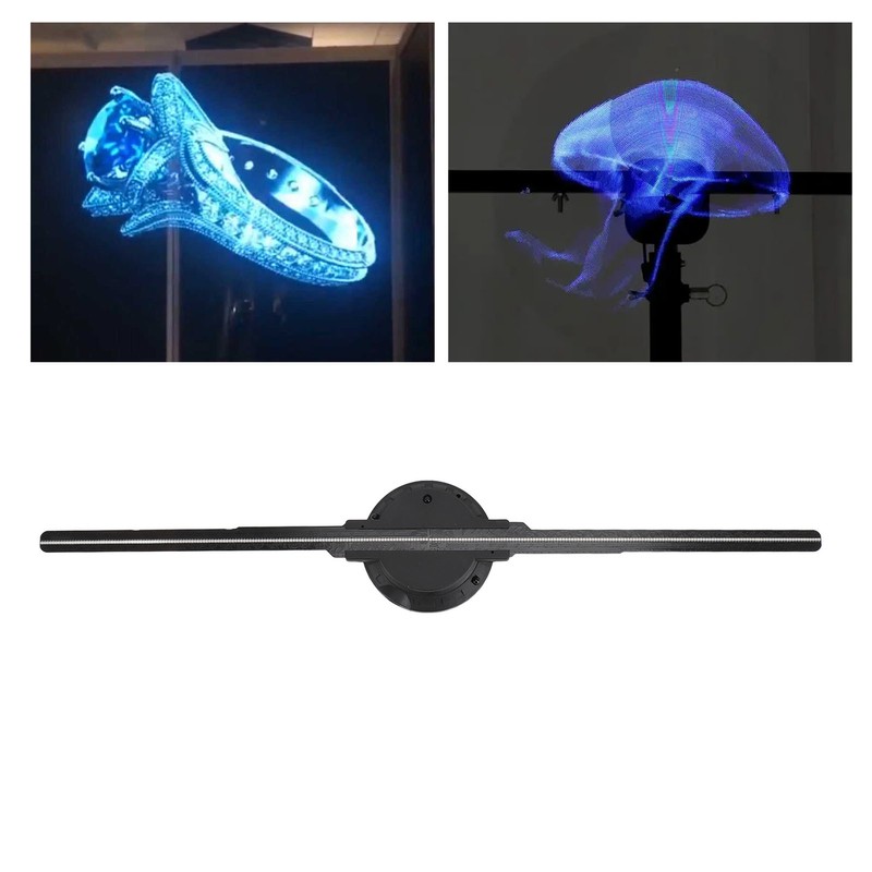 3D Holographic Advertising Machine 2000X402 Resolution 402 LEDs WiFi Function