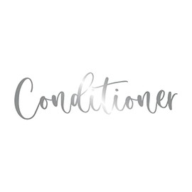 Mrs Hinch Inspired Vinyl Decal Sticker for Pump Dispenser Bottles - Bathroom (Silver, Conditioner)