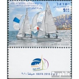 Prophila Collection Israel 2127 mit Tab (kompl.Ausg.) postfrisch ** MNH 2010 Weltmeisterschaft Segeln (Briefmarken für Sammler) Wassersport (Schwimmen/Segeln …)