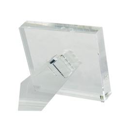 TIZO Design Vertical 5x5 Lucite Picture Frame, Durable 1 Inch Thick Clear Lucite & Magnetic Closures, Elegant & Practical Boutique Quality Photo Frame (Multiple Colors Available)