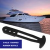 VGOL 2PCS 3 Holes T Shaped Rubber Buckle Rubber Retaining