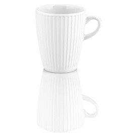 Pillivuyt Plisse taza, 9 onzas