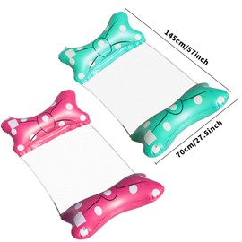 Inflatable Swimming Bed, Inflatable Hammock, Water Hammock, 4-in-1 Lounge Chair, Pool Lounge, Air Mattress, Pool Inflatable Hammock, Pool Hammock for Adults and Children (A)