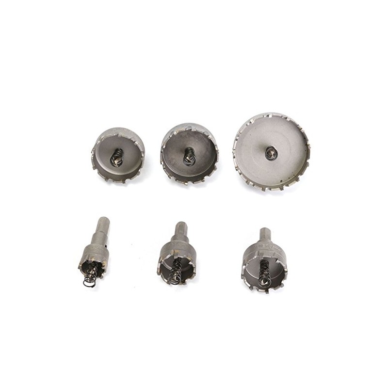 HSS Hole Saw Set, 4EVERHOPE 6 Pcs/Set Tooth Cutter Drill