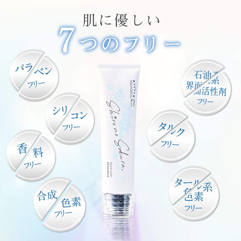 Shiro no Sakura Sunscreen, Blue Light Cut, Beauty UV Gel,