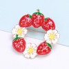 Cute Fruit Strawberry Brooch Elegant Food Lapel Pin Badge Backpack