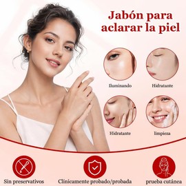 Jabón de ácido Kójico, Hidratante, Mejora el Tono de la Piel, Repara la Opacidad para Manchas Oscuras, Hiperpigmentación y cicatrices.