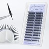 ANNAFRIS ComicFox, 0.07C, 8-15 Eyelash Extensions, Artificial Eyelash Clusters, Volume
