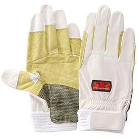 TONBOREX CS-314 Rescue Gloves, Thin Cowhide Gloves, White, white, L