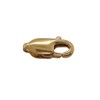 8.4MM 14K Solid Yellow Gold Oval Lobster Clasp Made in