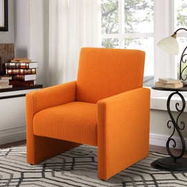 Retro Accent Corduroy Fabric ArmChair Chair Comfy Single Sofa for Living Room