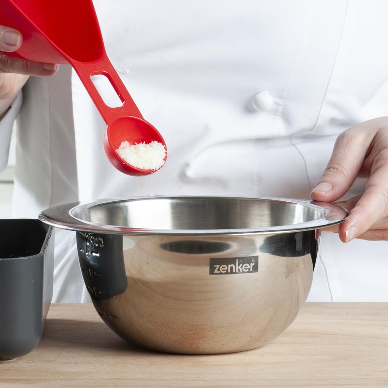 Zenker Mixing Bowl in Acciaio Graduata 800 ml