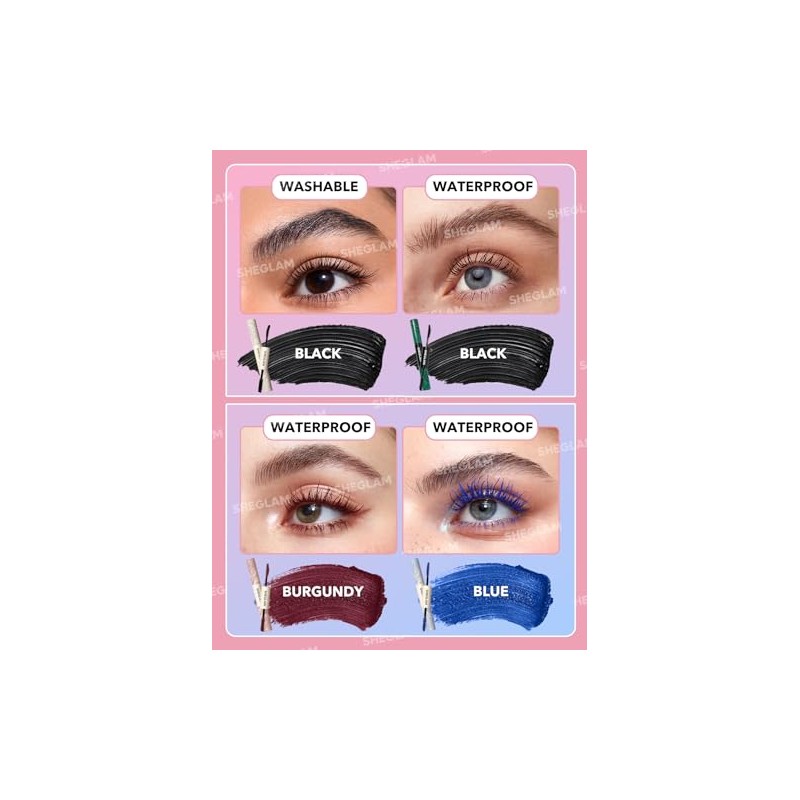 SHEGLAM All-In-One Volume & Length Mascara-Waterproof-Brugundy