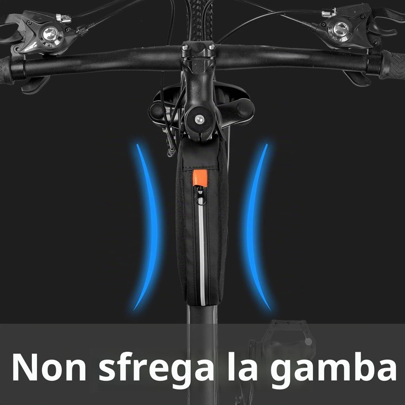 VENFOREST Borsa per tubo superiore per bicicletta, impermeabile, per telaio