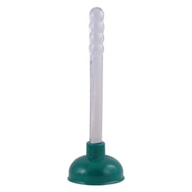 LDR Industries 512 P3115M Short Plunger 4" Cup with A 10" Clear Knobbed Handle, Assorted Colors, Red/Teal Blue/Grey