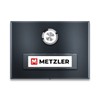 Metzler Doorbell in anthracite, interchangeable name plate, powder-coated in RAL