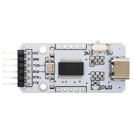 diustou FT232RL USB C to TTL Serial Adapter Conversion Module USB to uart Serial Communication Module Brush Board 3.3/5V Level Output migrated Template (USB Type-C).