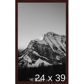 Frame It Easy 24 x 39 Merlot Wood Frame (Derby)