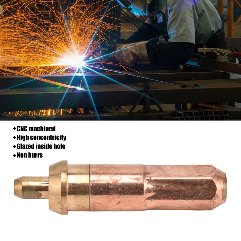 5Pcs Acetylene Cutting Tips Brass Copper Welding Nozzles Torch Consumables