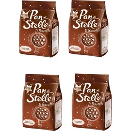 Mulino Bianco: "Pan di Stelle" biscuit with cocoa , hazelnuts and many magical starlets of icing - 12.34 Oz (350g) Pack of 4 [ Italian Import ]