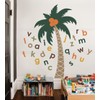 Simple Shapes Alphabet Palm Tree Wall Decal (Scheme C)