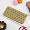 FINGERINSPIRE 12m 15mm Gold Edge Woven Braid Trim Handmade Polyester
