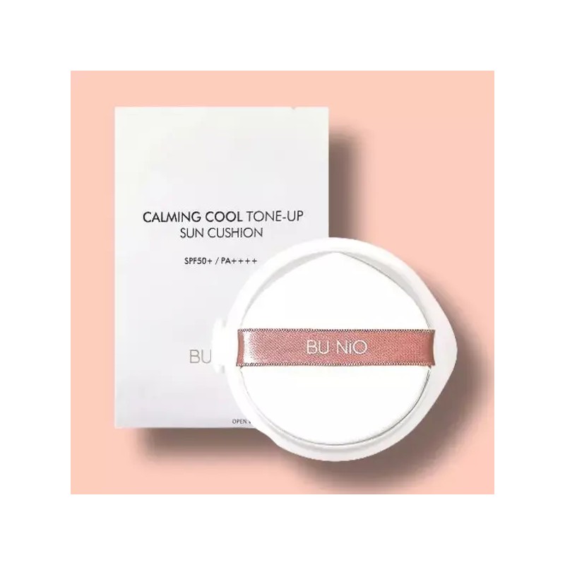 Bunio [뷰니오] 카밍 쿨 톤업 선쿠션 25g (본품+리필) SPF50+ PA++++