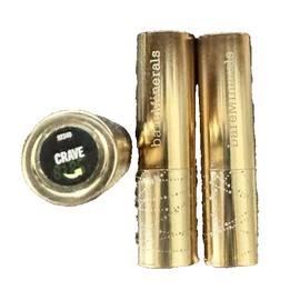 bareMinerals 3 Pack BareMinerals Crave Gen Nude Radiant Lipstick Travel Size