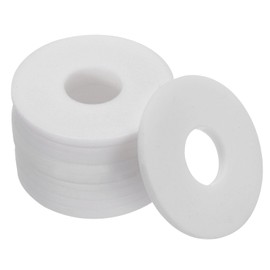 PATIKIL Flat Washers, 5 Pcs 40mm OD 14mm ID 3mm Thickness DN10 PTFE Seal Washers Flange Gasket Sealing Gasket for Faucet Pipe Water Hose