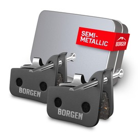 Borgen 2 Pairs of Bicycle Disc Brake Pads - Suitable for Red 22 HRD B1, eTap AXS, eTap HRD, Level Ultimate, TLM - Semi-Metallic Compatible with SRAM Brake Pads