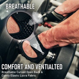 WESTWOOD FOX Weight Lifting Gloves with Wrist Wrap Support,Gym Gloves for Men and Women, Anti Slip, Breathable, Workout Training, Hanging, Pull-Ups, Dumbbell,Cycling (BLACK Without Wrist, S)