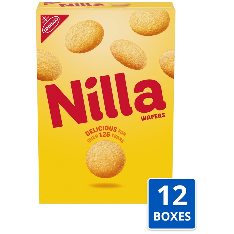 NILLA Wafers Cookies, Vanilla Wafers, 12 - 11 oz boxes