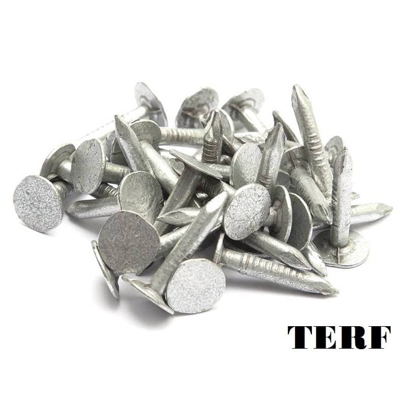 TERF® 10mm X 3mm Galvanised ELH Clout Nails 10mm (3/8'')