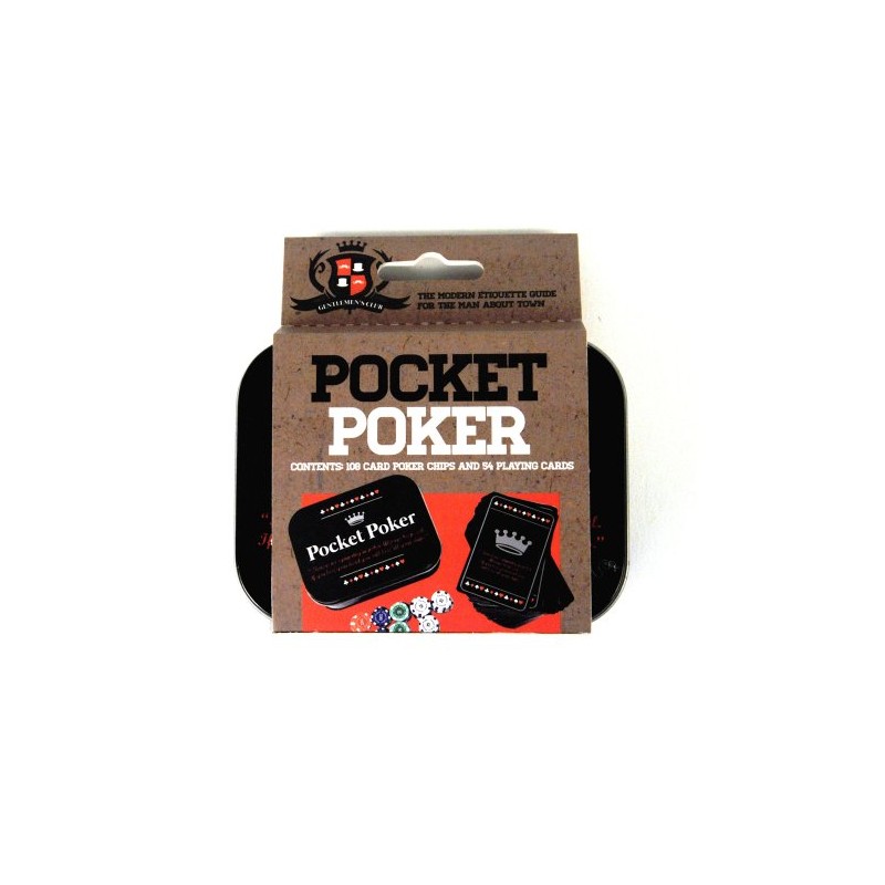 Paladone Gentleman's Club Pocket Poker Set
