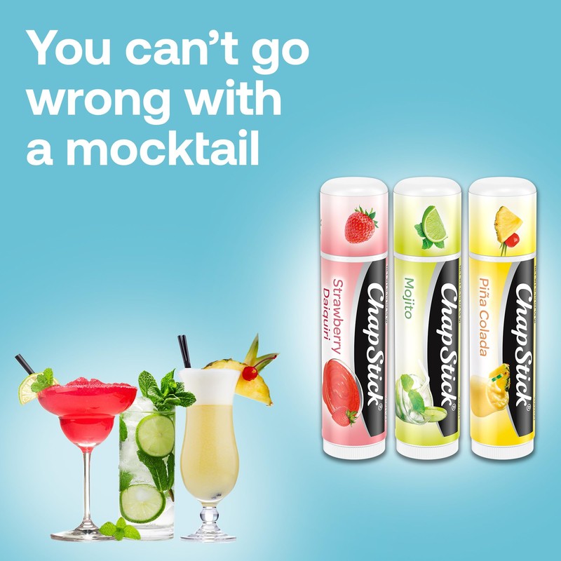 ChapStick Summer Vibes Collection – Tropical Paradise, Mocktail, and I