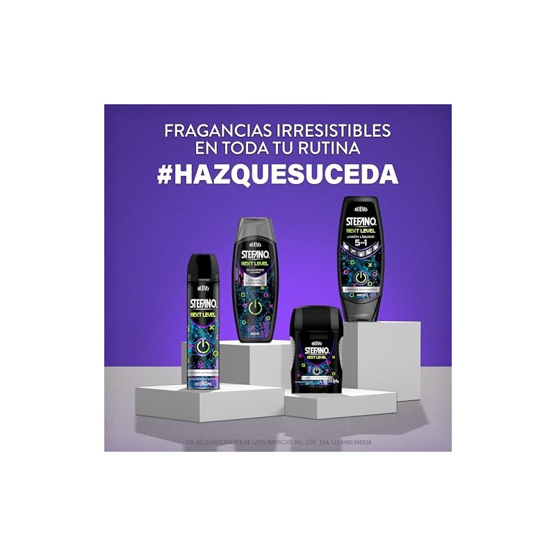 Stefano Jabón líquido corporal Next Level Fresca y Duradera 400mL