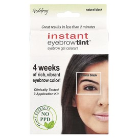 Instant Eyebrow Tint™, Natural Black, 3 Application Kit