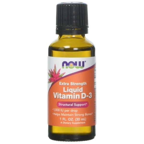 NOW Foods Liquid Vitamin D3 Extra Strength - 1000 IU - 1 fl oz