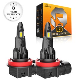 AUIMSOCO H11 H9 H8 LED Headlight Super Bright Bulbs Kit White 6000K 330000LM Low Beam