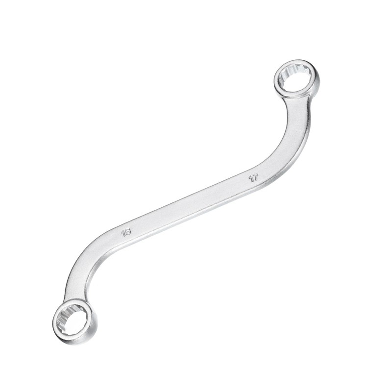 HARFINGTON S-Style Box Wrench Metric 16mm x 17mm 12-Point CR-V