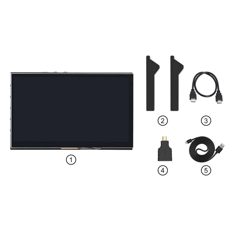 7 inch TFT Capacitive Touchscreen HDMI Display, 1024 x 600