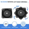 sourcing map 4" Bar Stool Swivel Replacement, 360° Rotation Lazy
