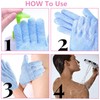 Exfoliating Gloves,4 Pairs Exfoliating Bath Gloves for Shower,Shower Scrub Gloves,Shower