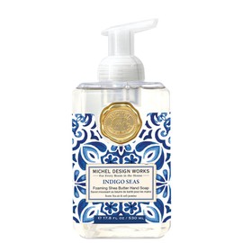 Michel Design Works Foaming Hand Soap, Indigo Seas, Beautiful Square Container with Pump