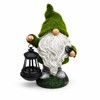 Solar Gnome Garden Statue with Lantern – Resin Dwarf Light
