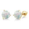 Gem Stone King 14K Yellow Gold Martini Earrings | 3