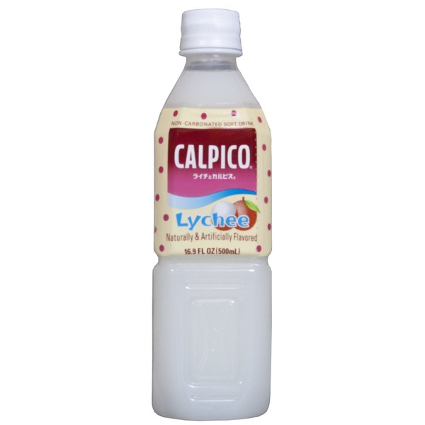 Calpico Soft Drink, Lychee, 16.9-Ounce (Pack of 8)