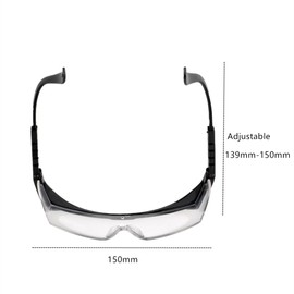 Uniquer 3PCS Work Safety Goggles, Anti-Splash Eye Glasses Clear Windproof Protective Glasses for Lab Nurses Workers Welding Construction