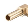 sourcing map Brass Hose Barb Fitting Elbow, 8mm Barbed x