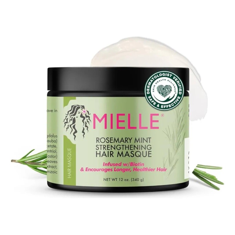 Set Fortalecedor De Menta Y Romero, 4 Piezas, Mielle Organic